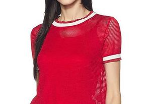 Red Mesh Top
