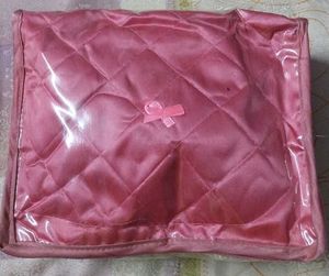 Quilted Pink Travel makeup kit Pouch