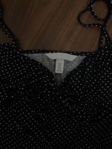 H&amp;M Black &amp; White Polka Dot Cami Top