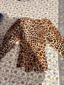 Zara Leopard Print Blouse