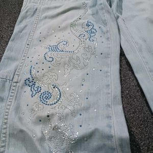 tomboy y2k.Light Wash Flare Jeans