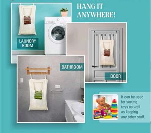 Set of 2 Hanging Laundry Bags