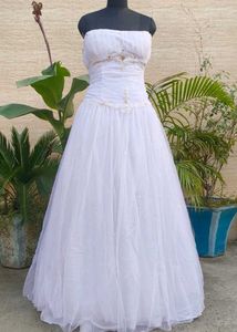 Strapless White Bridal Lehenga🍁❤️