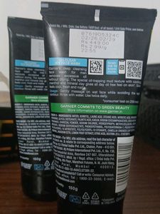Garnier Men Clay D-Tox Face Wash - Quantity (2)