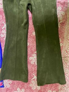 Sparkling Sequin Top &amp; Olive Trousers