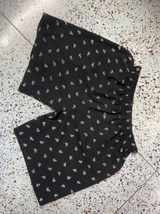 Cute Black Floral Shorts
