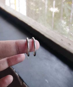 2set Silver Hoops