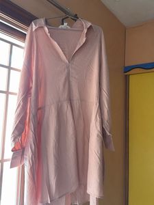 Women's Pink Casual Tunic Top