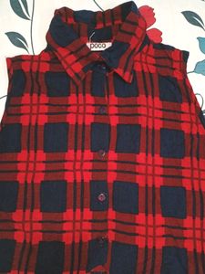 POCO Plaid Sleeveless Top