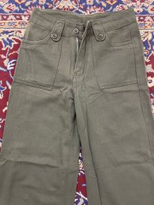 Olive Green Wide Leg Pants