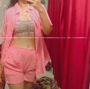 Pink Loose Coord Set