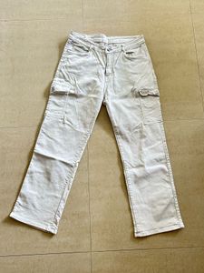 White Cargo Pants