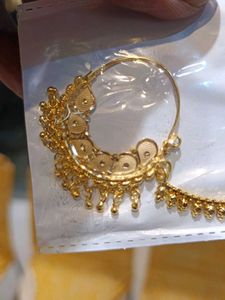 Gold-toned Nath - Indian Nose Ring
