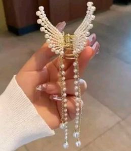 Brand New Pearl Wing Hair Claw Butterfly Clip