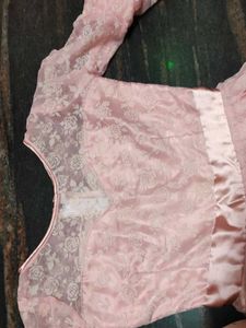 Elegant Pink Lace Dress