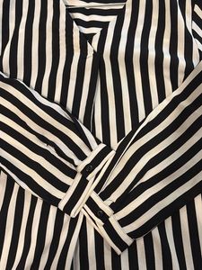 Chic Striped Long Sleeve Tunic Top