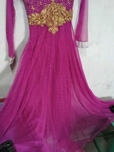 Beautiful Pink Ethnic Gown