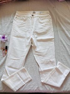 spykar white jeans