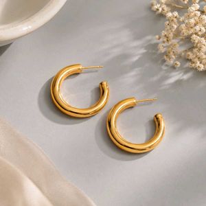 Gold Tone Hoop Earrings
