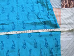 Vibrant Blue Paisley Print Kurta