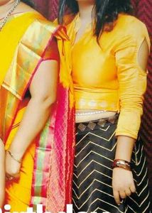 Ethnic Skirt with Chevron Design