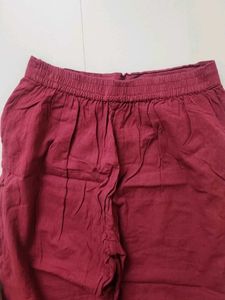 cotton straight pant