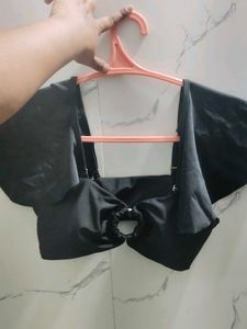 Stylish Black Padded Top