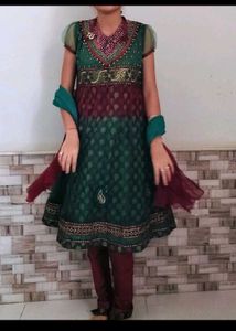 Girls' festive ethnic anarkali