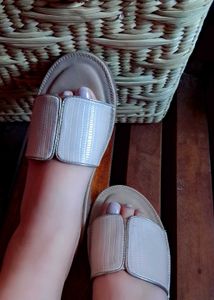 Neutral Slide Sandals