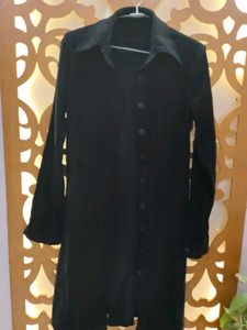 black winter coat