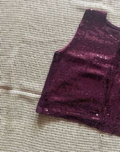 Sequinned Blouse/ Crop Top