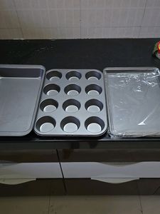 Baking Trays 3 Nos with Masala Organiser