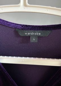 Stylish Purple Velvet Top