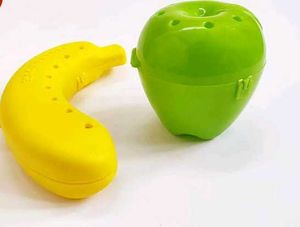 Kids Fruit Shaped Food Containers - Apple & Banana