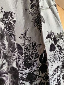 Floral Print A-line Skirt