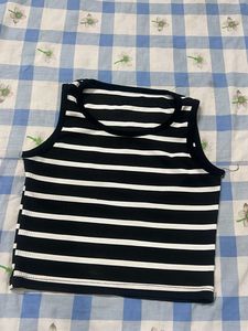 Black & White Striped Tank Top