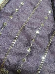 brinjal colour saree (new) with 🎁earings