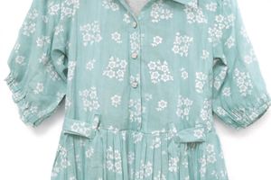 Charming Floral Print Dress for Girls