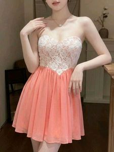 lace corset sweetheart neckline dress 🎀