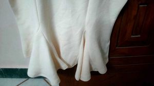👚 SASSAFRAS Off-White Flared Casual Top