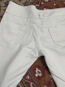 Ripped White Denim Jeans