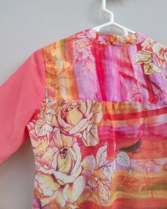 Peach Printed Top/Tunic