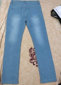 Light Wash Straight Leg Jeans