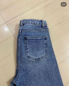 Women's Flared Blue Denim Jeans