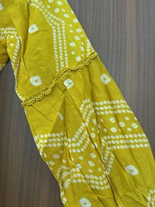 Stylish Yellow Kurta with Embroidery