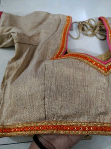 Saree With Desginer Blouse