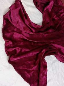 Maroon Satin scarf
