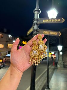 Exquisite Traditional Earrings with Pearls