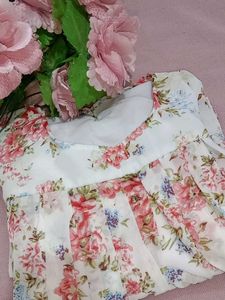 Elegant Floral Print Kurta