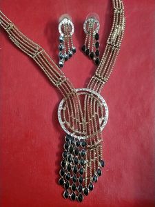 Golden Necklace+ Black Work